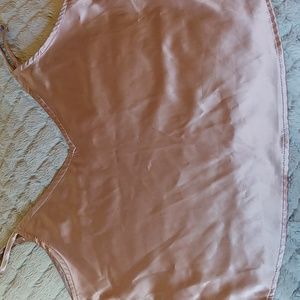 Purple/Mauve satin crop top